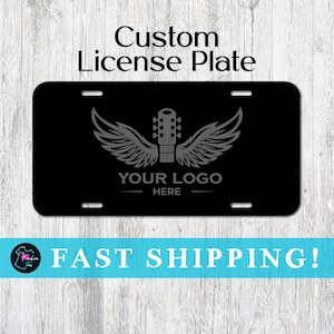 Custom License Plate, Personalized Car Tag, Business Logo Front Plate, Custom Car Accessory, Branding Gift, Promotional Auto Sign