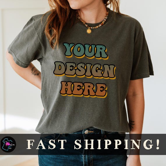 Comfort Color Custom Shirt- Your Custom Design TShirt- Customize Family Matching Tee- Customized Group Shirts- Custom Bachelorette Party Tee