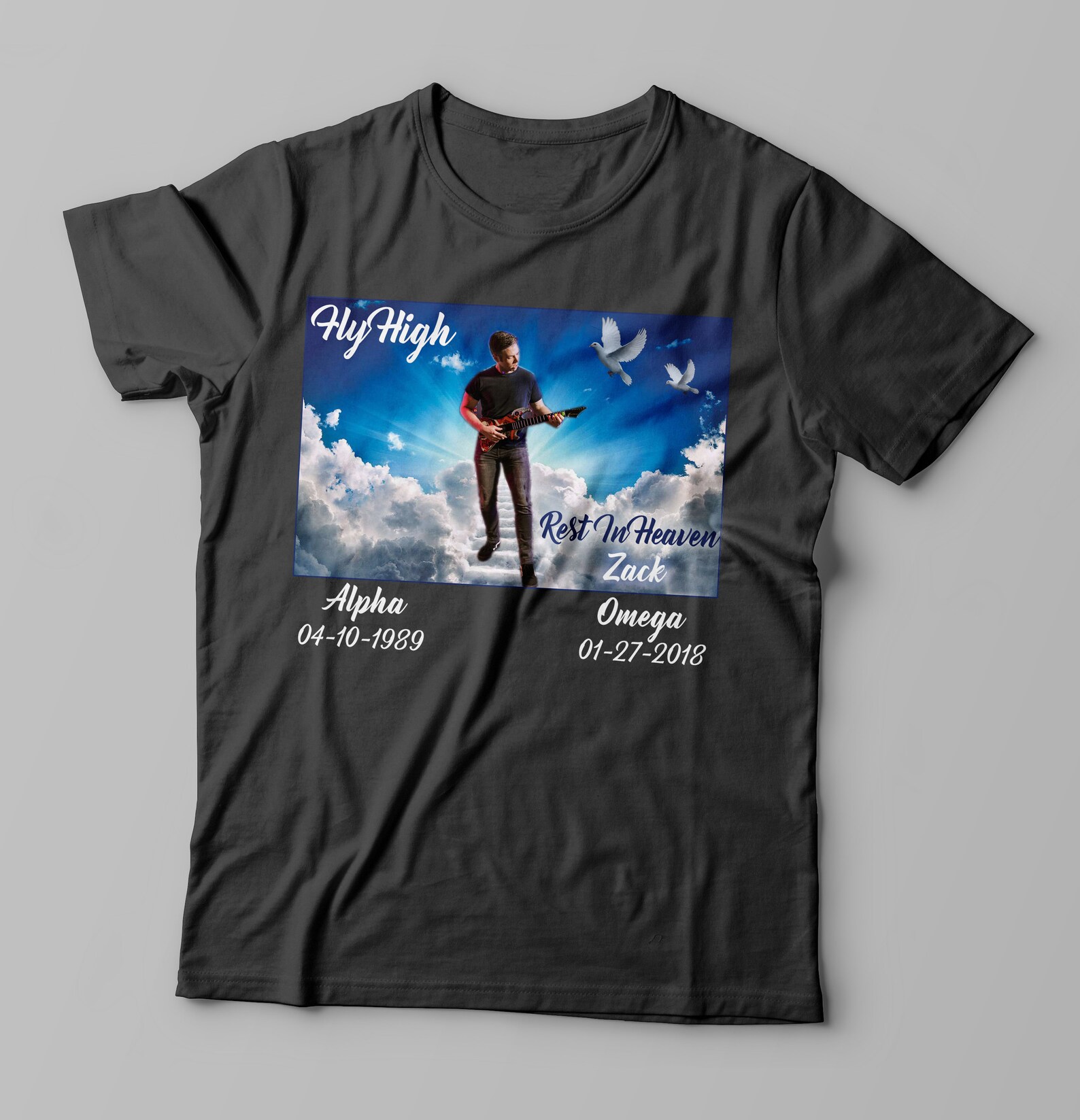 Fly high Memorial Shirt Funeral Shirt In Rememberance Etsy