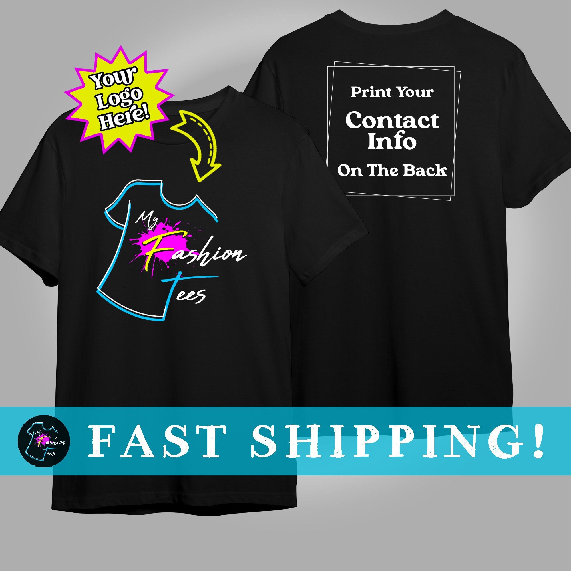 Custom Shirt Front and Printed T Shirt Custom Tshirt - Etsy