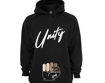 Black Unity fist hoodie, clothing, sweat shirt, athletic wear