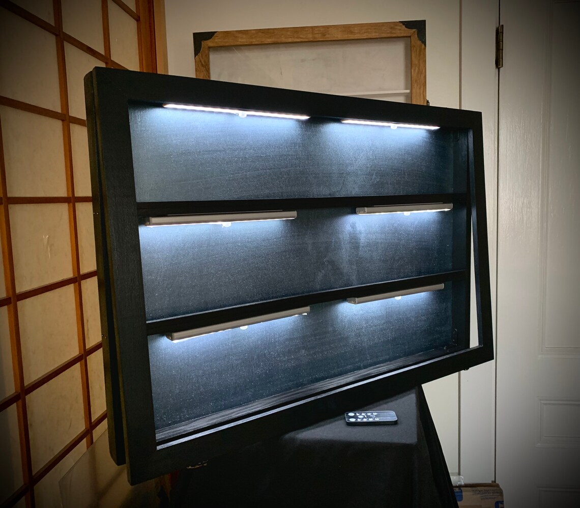 Lighted Trading Card Display Case Etsy