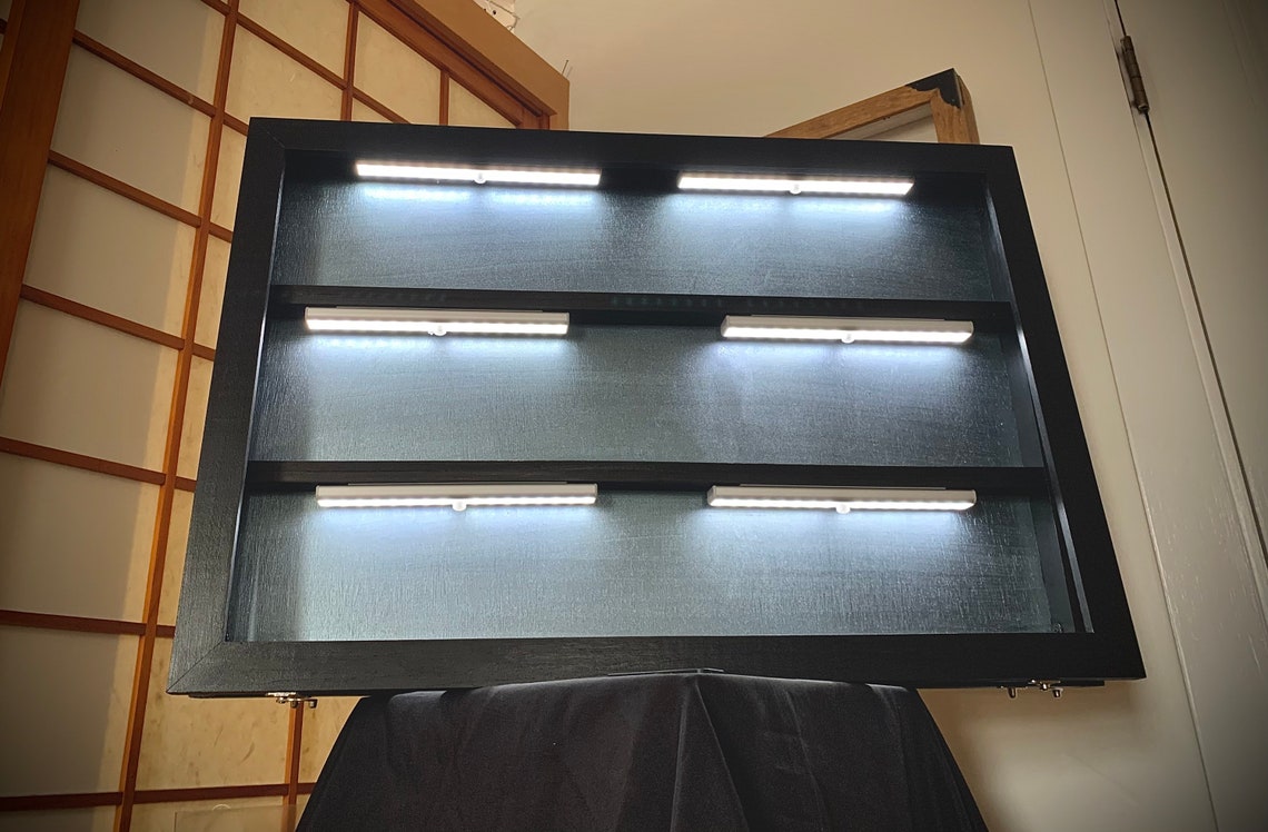 Lighted Trading Card Display Case Etsy
