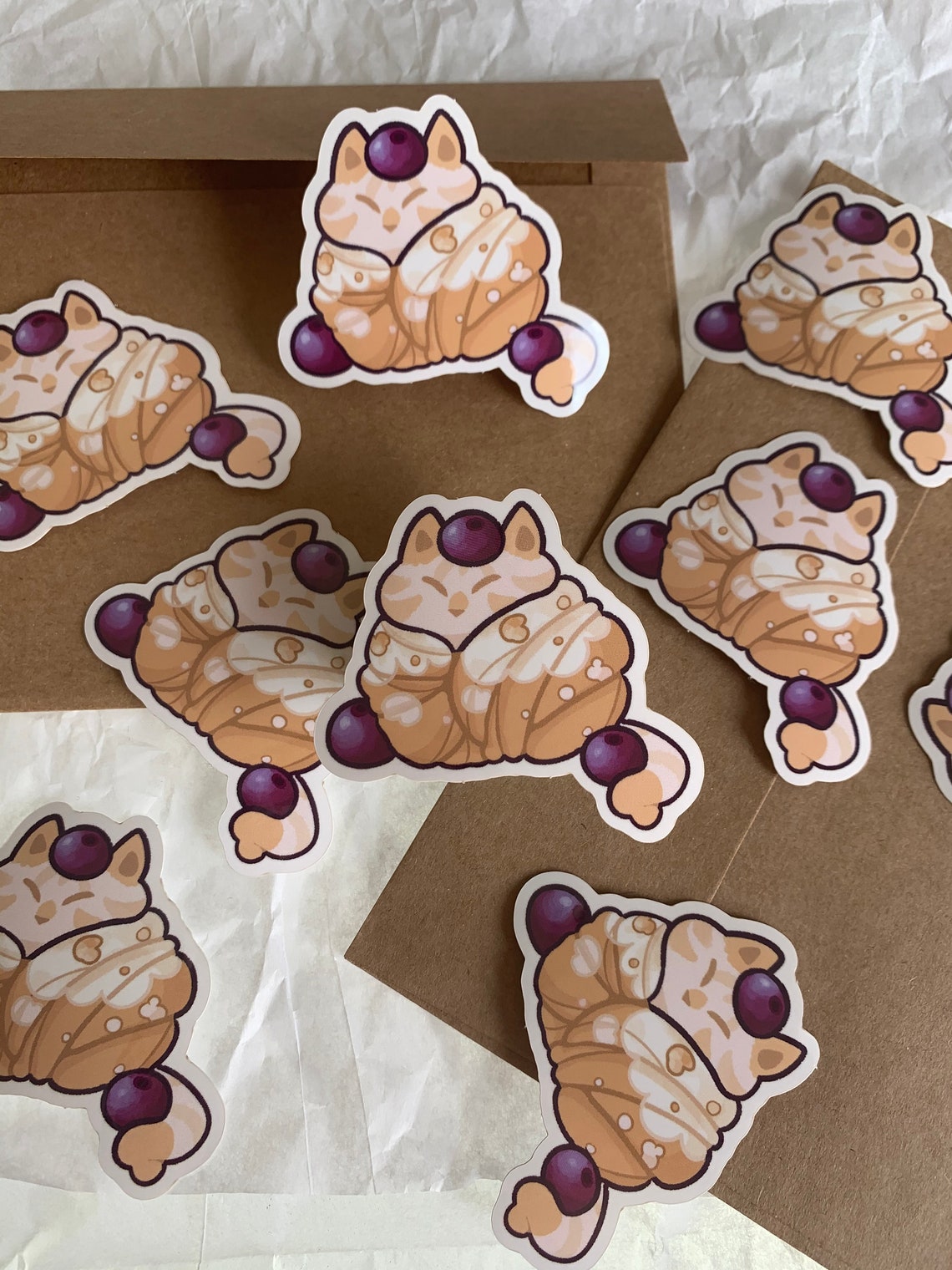 Cat Cream Pastry Etsy