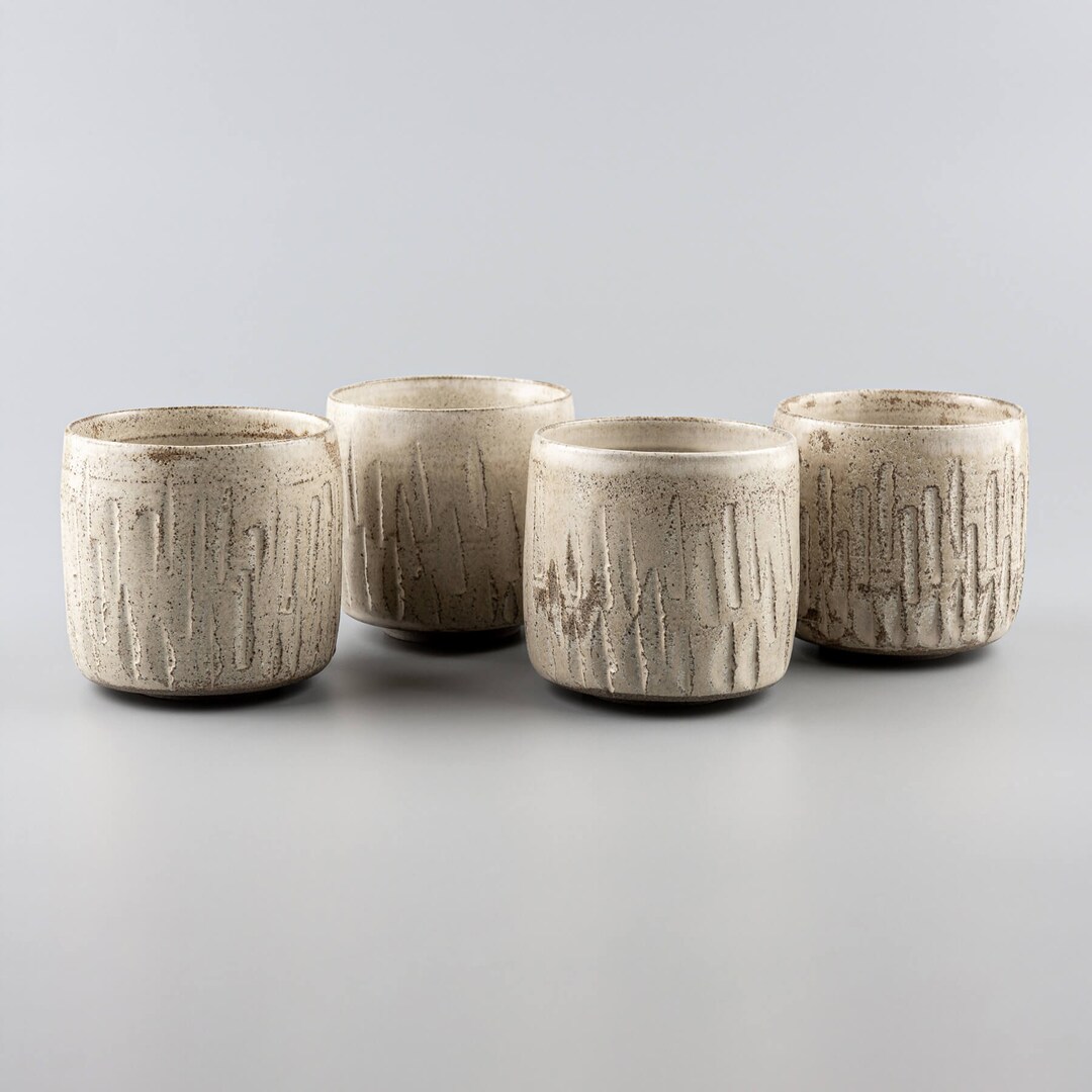 BITZ Set di 4 tazze da caffè in gres porcellanato, 30 cl, Wood/Forest : Christian Bitz
