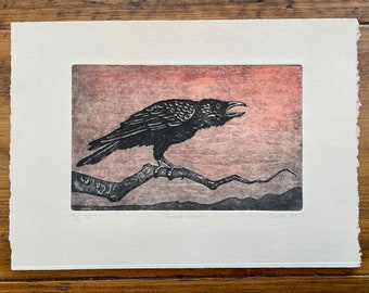 Crow etching