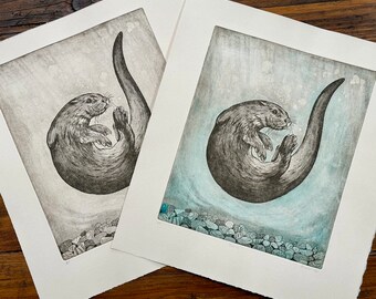 SUPER SECONDS FESTIVAL / Otter aquatint etching