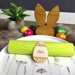 Personalisierte Platzkarten aus Holz für Ostern / Individuelle Tischkarten / Namensschilder / Platzkarten