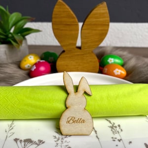 Personalisierte Platzkarten aus Holz für Ostern / Individuelle Tischkarten / Namensschilder / Platzkarten