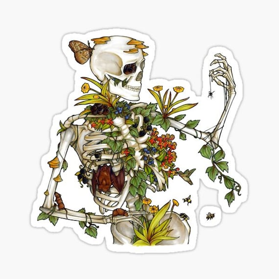 Skeleton Flowers Etsy