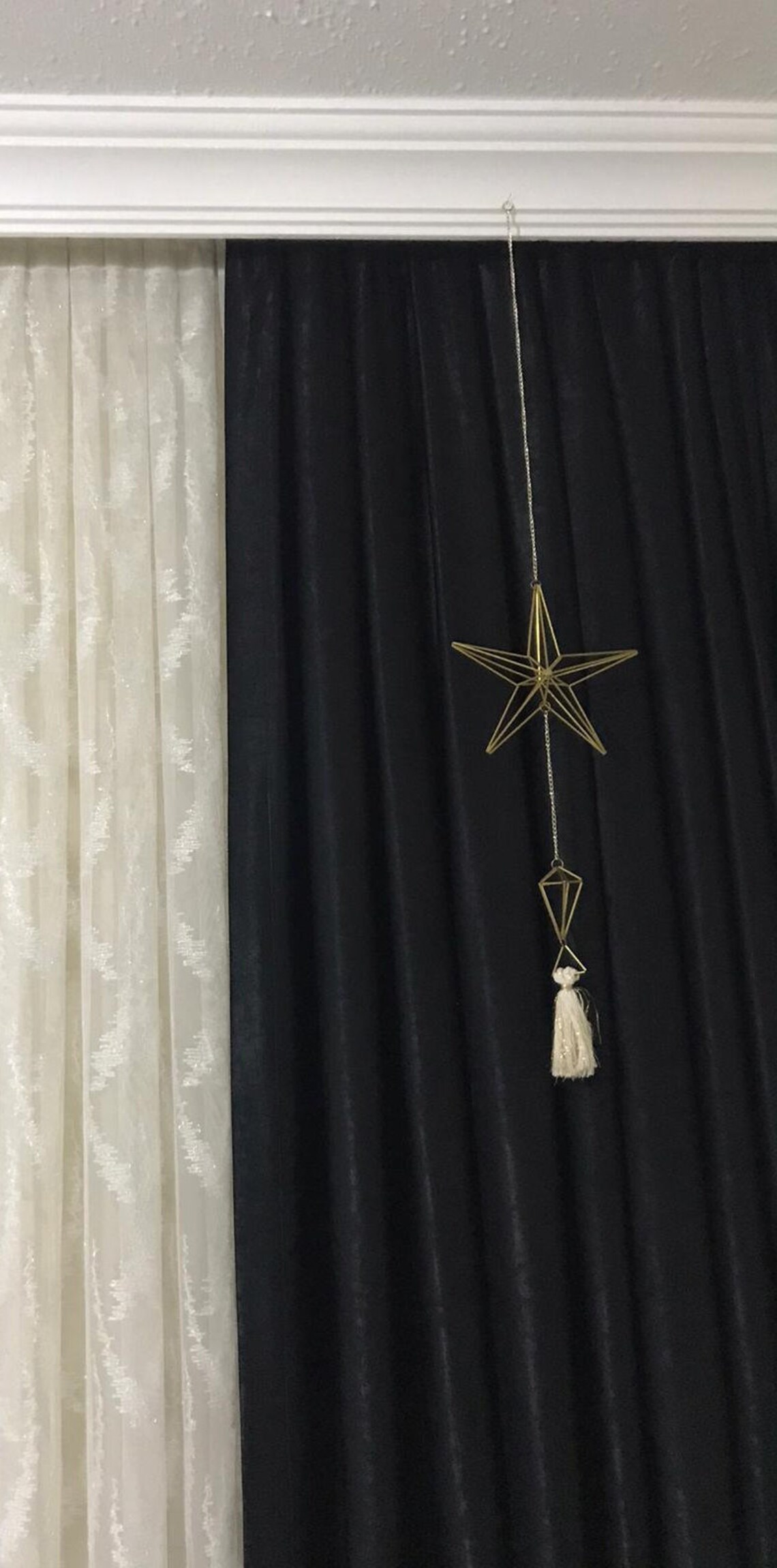 Wall Hanging Star Mobile Star Room Decor Nursery Hanging Etsy