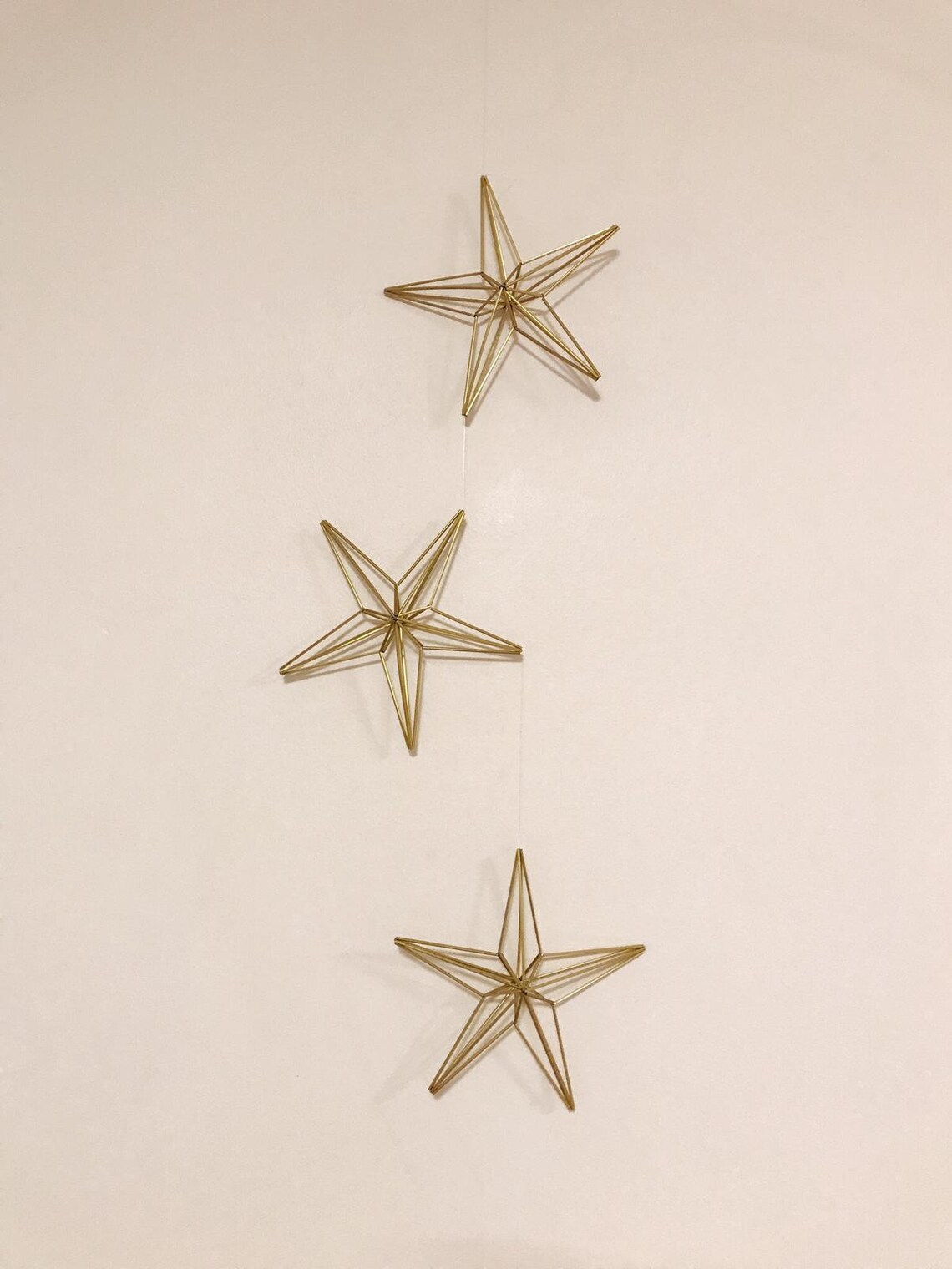 Wall Hanging Star Mobile Star Room Decor Nursery Hanging Etsy
