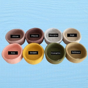 Handgefilzte Filz-Schalen in unterschiedlichen tollen Farben und Größen