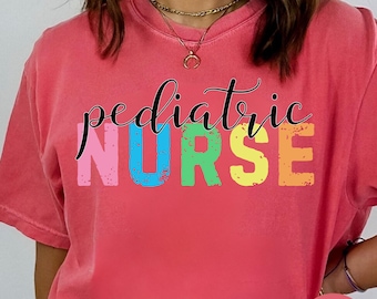 Koszulka dla pielęgniarki pediatrycznej Comfort Colors Koszulka PEDS Uroczy prezent dla pielęgniarki pediatrycznej Koszulka dla pielęgniarki pediatrycznej Prezent dla pielęgniarki Uroczy prezent dla pielęgniarki