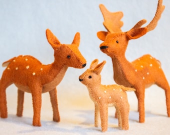 Deer Family PDF pattern Dutch