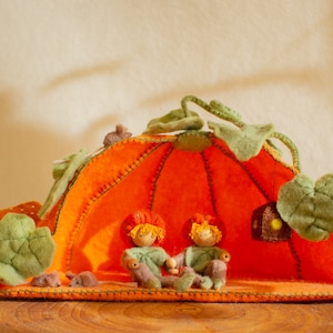 Pumpkin House PDF pattern Dutch, English and German