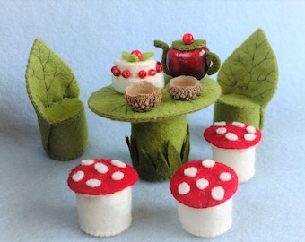 Patrón PDF de muebles de gnomo en holandés, inglés y alemán