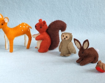 Forest Animals PDF pattern Dutch, English and German