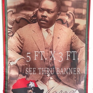 Marcus Mosiah Garvey the Great flag the collage ,black history,black power,african american,black history month,