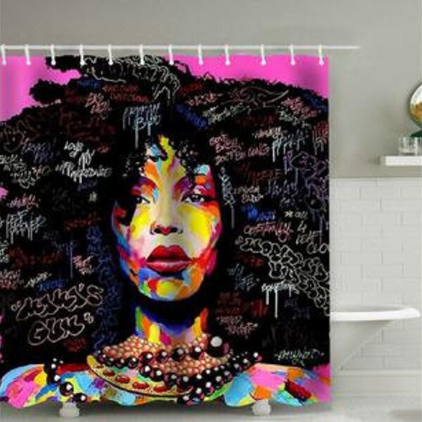 African American Shower Curtains Etsy