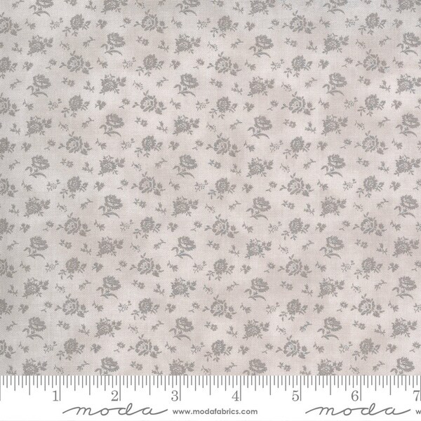 Sanctuary, Taupe, Floral, Fabric by the HALF Yard, 3 Sister for Moda