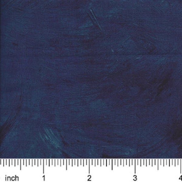 Plaster of Paris, Sea Salt, Dark Blue, Fabric by the HALF Yard, Northcott, 40009-89