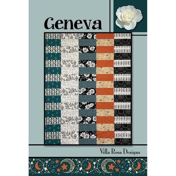 Geneva Quilt Pattern Fat Quarter Quilt Pattern Villa Rosa - Etsy