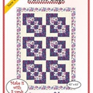 Corner Play- Fabric Cafe single 3 yard quilt pattern