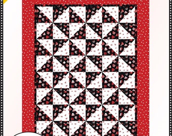 Pinwheel, Quilt Pattern, 3-Yard Quilt Pattern, by Fabric Cafe!