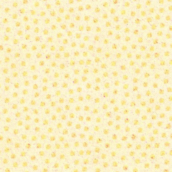 Bazooples Yellow Tossed Dot, Fabric  priced by the HALF  Yard, Springs Creative