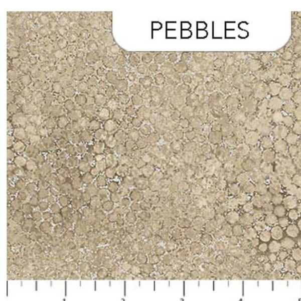 New Shimmer, Pebbles, Sand, Circle, Shimmer, Fabric by the HALF Yard, Northcott, 22993M-12