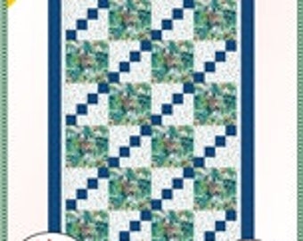 City Lights Quilt Pattern , Fabric Cafe single 3 yard quilt pattern