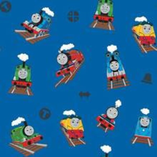 All Aboard Thomas and Friends Fabric by Riley Blake Designs-Priced by the half yard