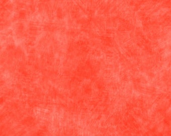 Grunge Paint, Coral, 108 inch, Wide Back Fabric by the  HALF Yard, Marshall Dry Goods Fabric