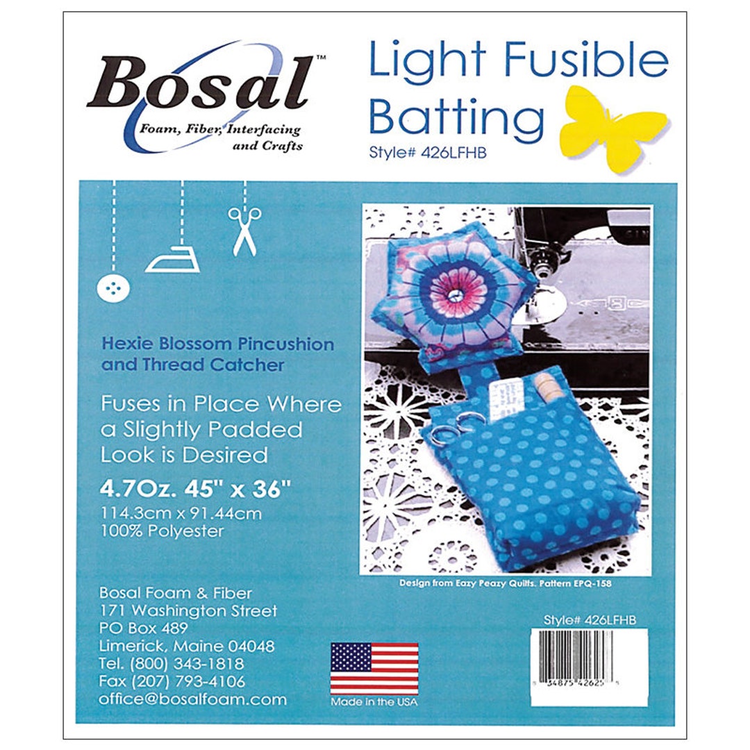 Bosal Single Sided Light Fusible Batting, 45 x 36