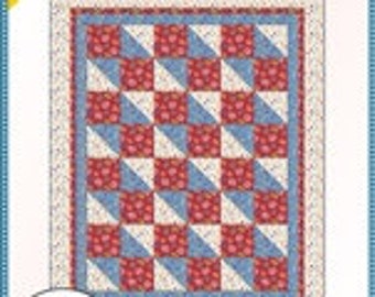 Boxes and Bows, Fabric Cafe single 3 yard quilt pattern