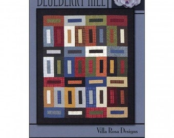 Blueberry Hill, Quilt Pattern, 2.5" Strip Quilt Pattern, Jelly Roll Pattern, Villa Rosa Designs