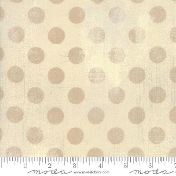 Hits The Spot Grunge  Manilla Paper Dot Fabric 108" Wide Back Fabric by the HALF Yard, Moda, 11131 17