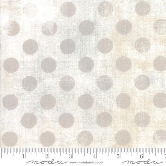 Hits The Spot Grunge  White Paper Dot Fabric 108" Wide Back Fabric by the HALF Yard, Moda, 11131-11