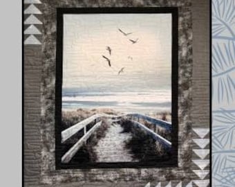 Beach Walk Quilt- Pattern by Sugar Pine Quilt Designs- Villa Rosa Designs