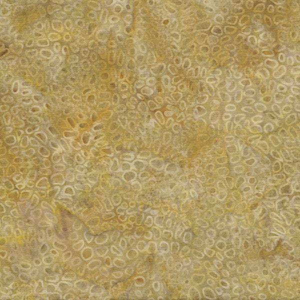 Cheerios-Mustard, Blue Ridge Mountain, Fabric Priced by the HALF Yard, Island Batik
