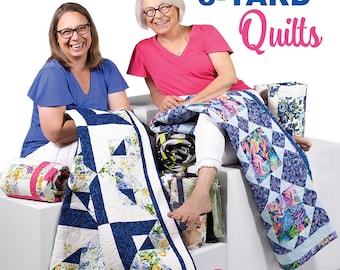 One Block 3 Yard Quilts, Pattern Book, (8) New Quilt Designs by Fabric Cafe