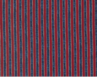 Red and Blue Striped Fabric - Etsy