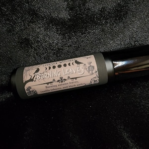 Burning Leaves Perfume - burning autumn leaves, vanilla tobacco, and black amber
