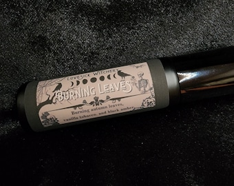 Burning Leaves Perfume - burning autumn leaves, vanilla tobacco, and black amber