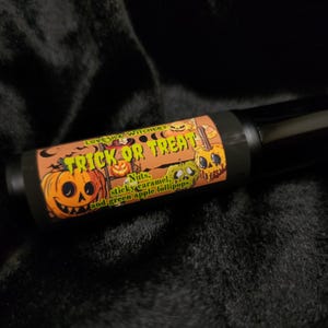 Trick or Treat Perfume - nuts, sticky caramel, and green apple lollipops