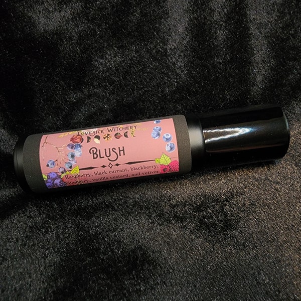 Blush Perfume - dark berries, vanilla custard, and smoky vetiver