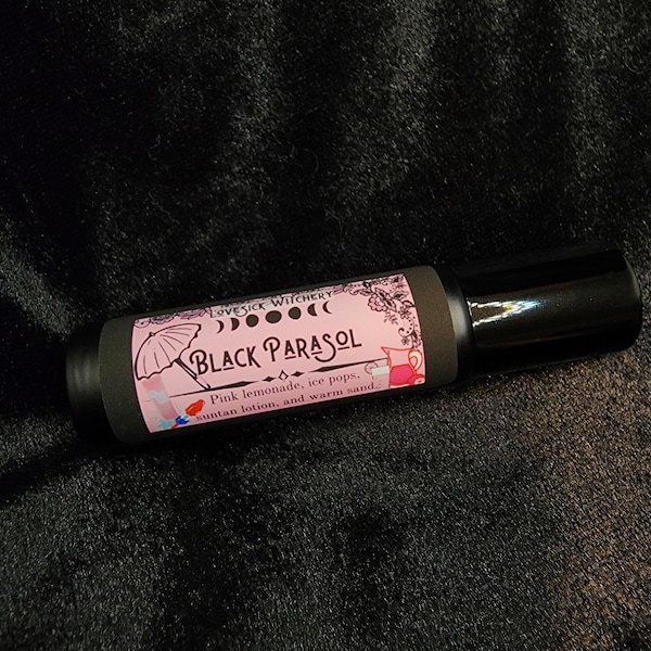 Parfum Black Parasol - limonade rose, crème solaire et sable