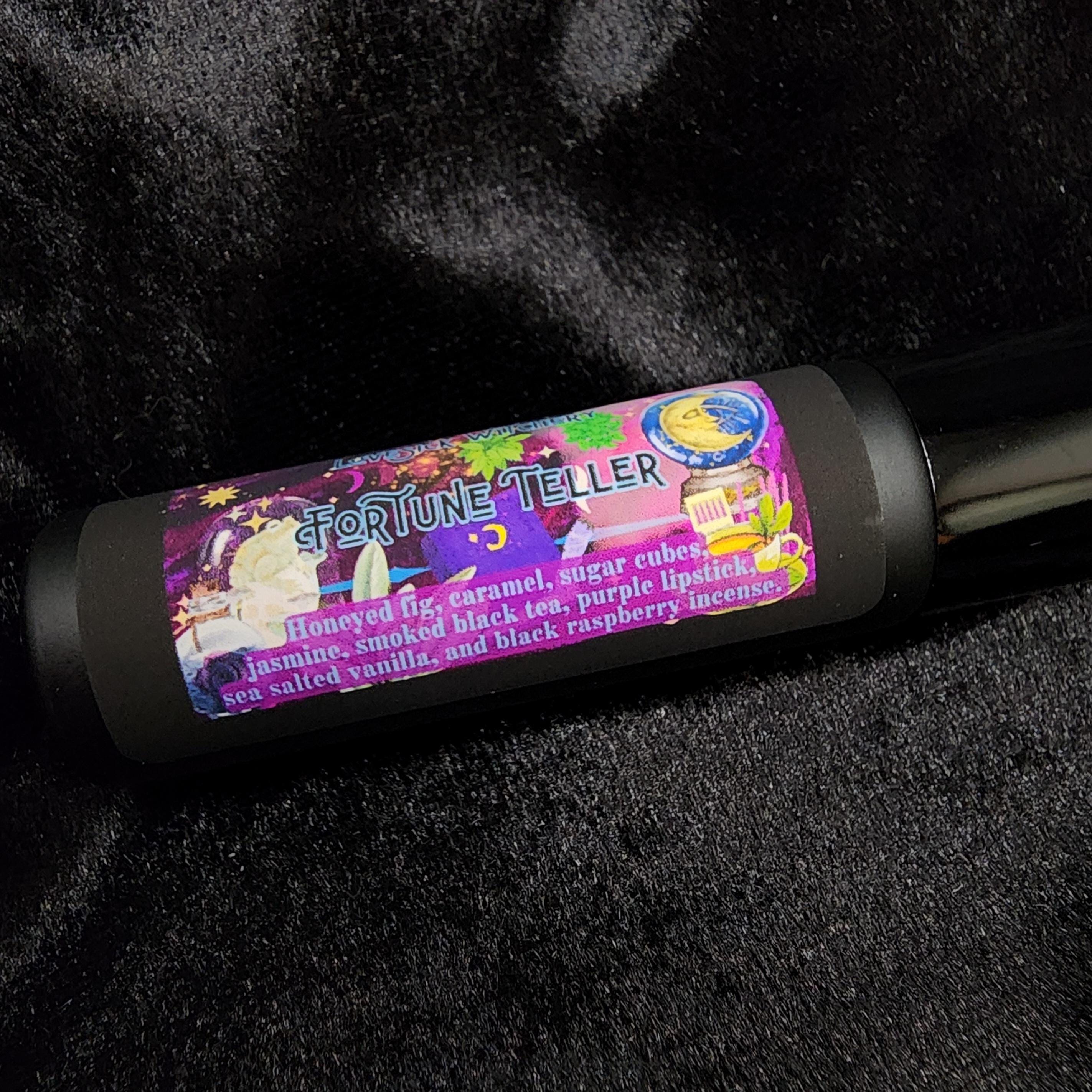 Fortune Teller perfume - smoked black tea, jasmine, and black raspberry incense