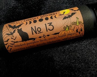No. 13 Perfume - smoked pumpkin, burnt sugar, and resins - your choice of perfume oil, body mist, or parfum